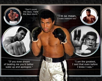 Muhammad Ali - Boxing -  A4 Signed Photo Print Memorabilia
