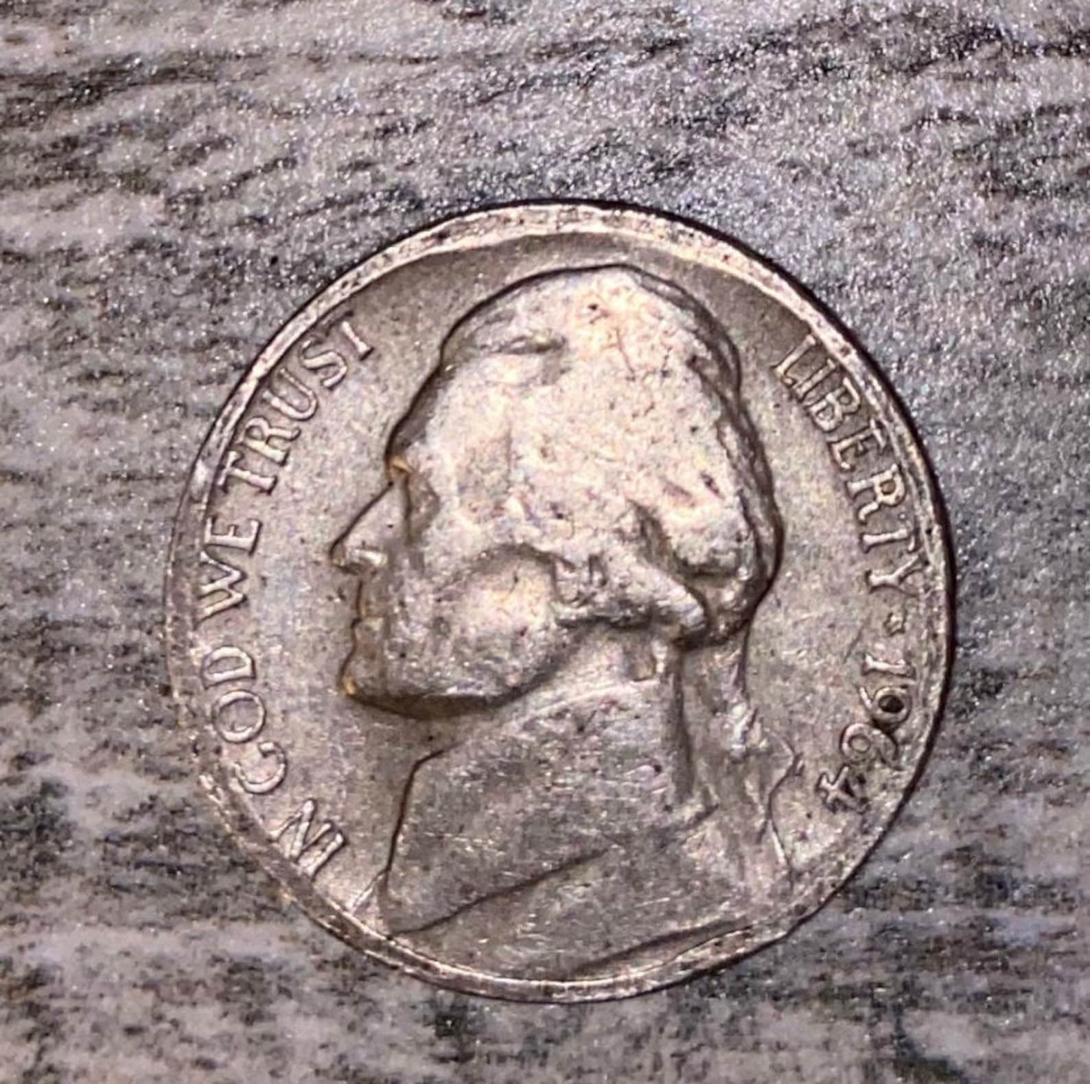 Ultra Rare 1964 Nickel With 'D' on Jefferson's Etsy