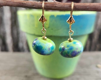 Lampwork dangle earrings