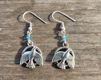 Peace Doves with Crystal Accent Earrings