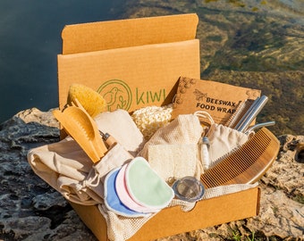 Kit zéro déchet | Kit respectueux de l’environnement durable | Ensemble cadeau zéro déchet | Cadeau à faible | Ensemble de cuisine zéro déchet | Respectueux de l’environnement