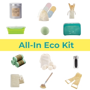 Zero Waste Kit Sustainable Eco Friendly Kit Zero Waste Gift Set Low Waste Gift Zero Waste Kitchen Set Eco Friendly All-in Starter Kit