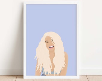 Mamma Mia 2 Minimal Portrait Print, Perfect for Any Mamma Mia Fan | Modern Room Decor for Abba Fans | Digital Print