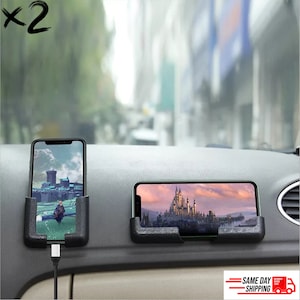 2X Car Accessories, Mini Personalized Phone Holder, Tablet and Phone Stand for Automotive Car, Home, Office, Kitchen, Bedroom