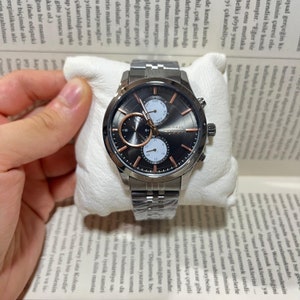 Gegraveerd horloge heren | Luxe horloge | Gegraveerd horloge | Aangepast horloge | Bruidsjonkers kijken | Jubileumcadeau | Gepersonaliseerde horloge