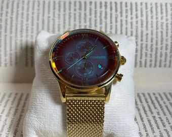 Engraved Watch Men | Engraved Mens Watch | Groomsmen Watch | Personalized Watch | Gift For Husband | Luxury Watch | Steel Watch l Skeleton