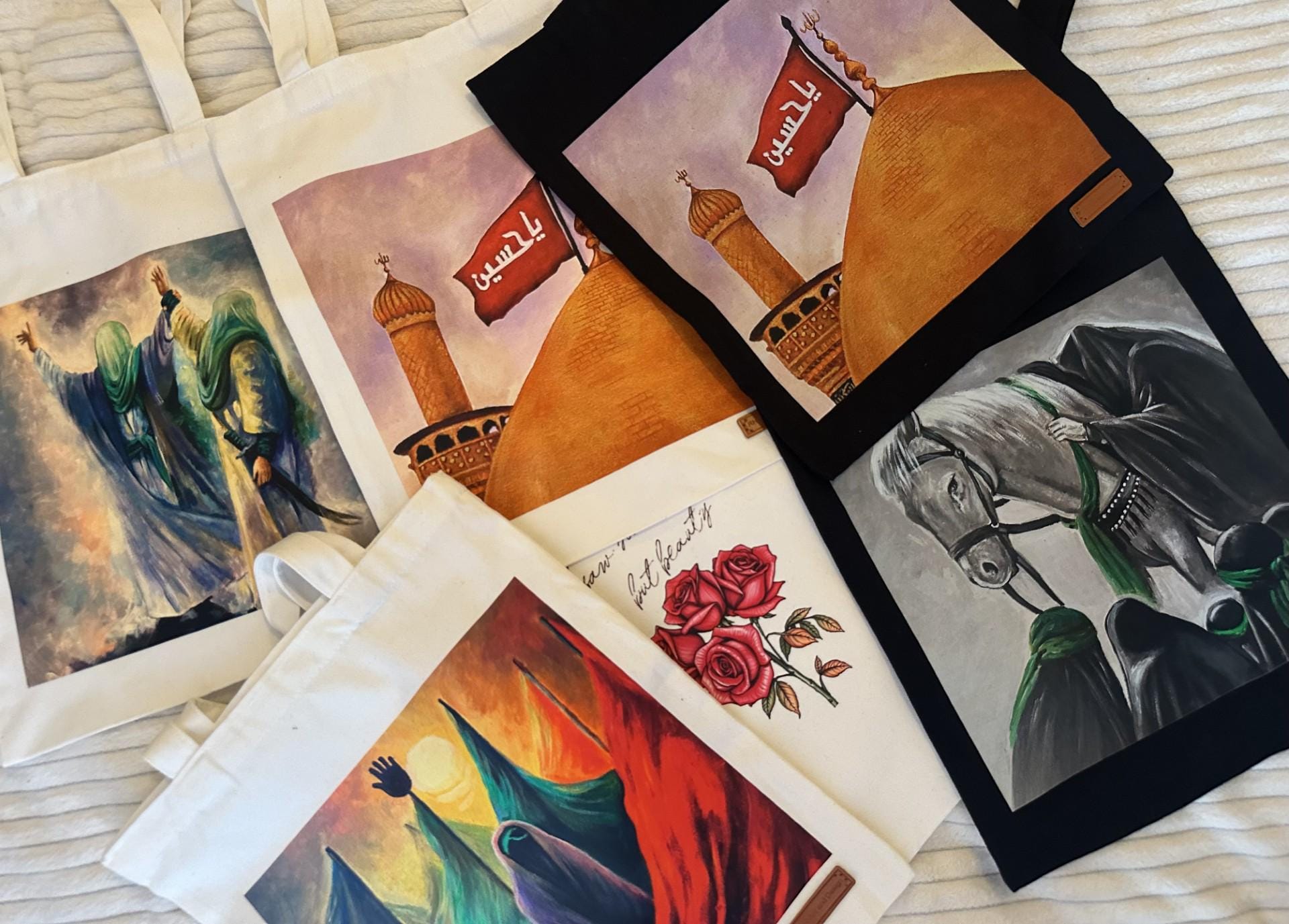 バッグ Shia... Shia Islamic Art Tote Bag: Muharram & Arbaeen Canvas Bag - Etsy