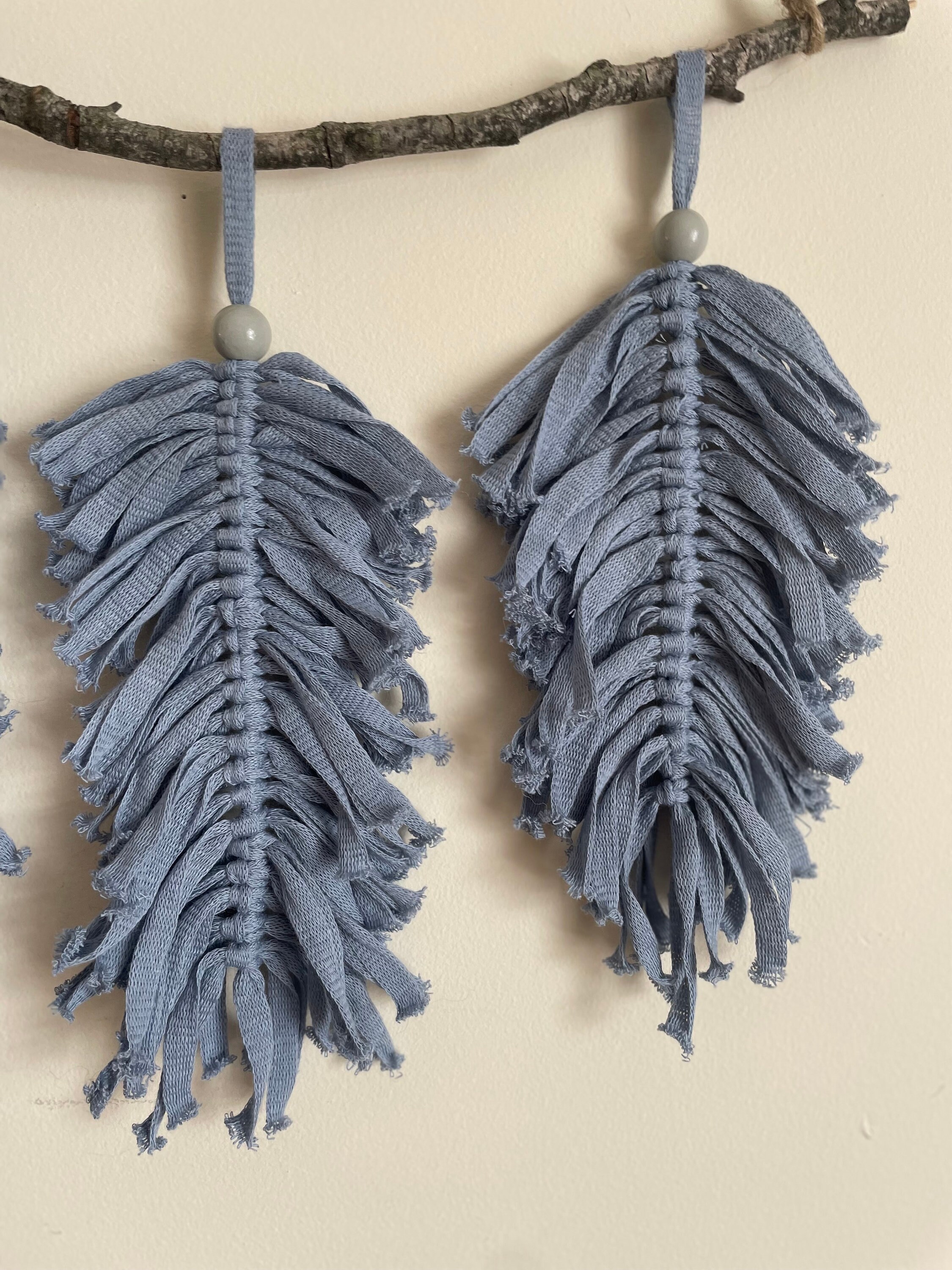 Macrame Wall Decor macrame Wall Hanging blue Macrame Etsy Canada