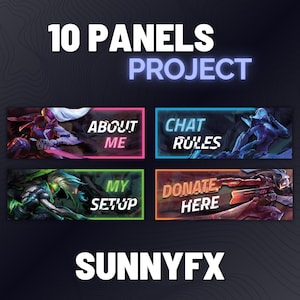 10 panneaux PROJET - League of Legends