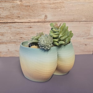 3D Printed Butt Planter: Modern Body Art Vase - Feminine Booty Sculpture for Small Plants