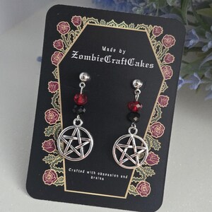 Pentacle Earrings | Pentagram | Wiccan Symbol | Witchy Vibes | Dangle Earrings | Hypoallergenic | Unisex Gift
