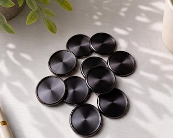 Metallic Black Planner Discs for Classic Happy Planner