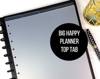 BIG Happy Planner Top Tab Dividers Set of Four Letter Size Top Tab Disc Dividers