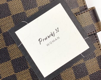 Proverbs 31 Woman Journal Card | Planner Card | Pocket Cards | Planner Inserts | Journal Cards | Inspirational Quote Cards