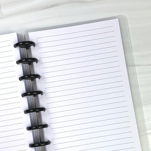 Half Letter Lined Paper Half Letter Notes Pages Junior Refill Paper Disc Bound Lined Paper