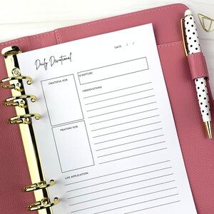 A5 Devotional Pages
