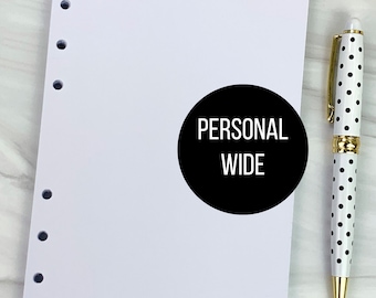 Personal Wide Blank Paper Refill Paper for Personal Wide Planner Binders 120 GSM White Paper