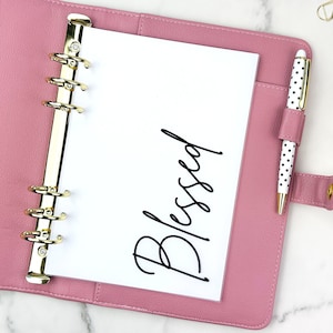 Planner Dashboard, A5, Classic Happy Planner Faith Dashboard Planner Accessories  Inspirational Dashboard Blessed Planner Deco