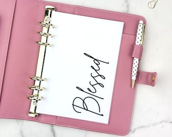 Planner Dashboard, A5, Classic Happy Planner Faith Dashboard Planner Accessories  Inspirational Dashboard Blessed Planner Deco