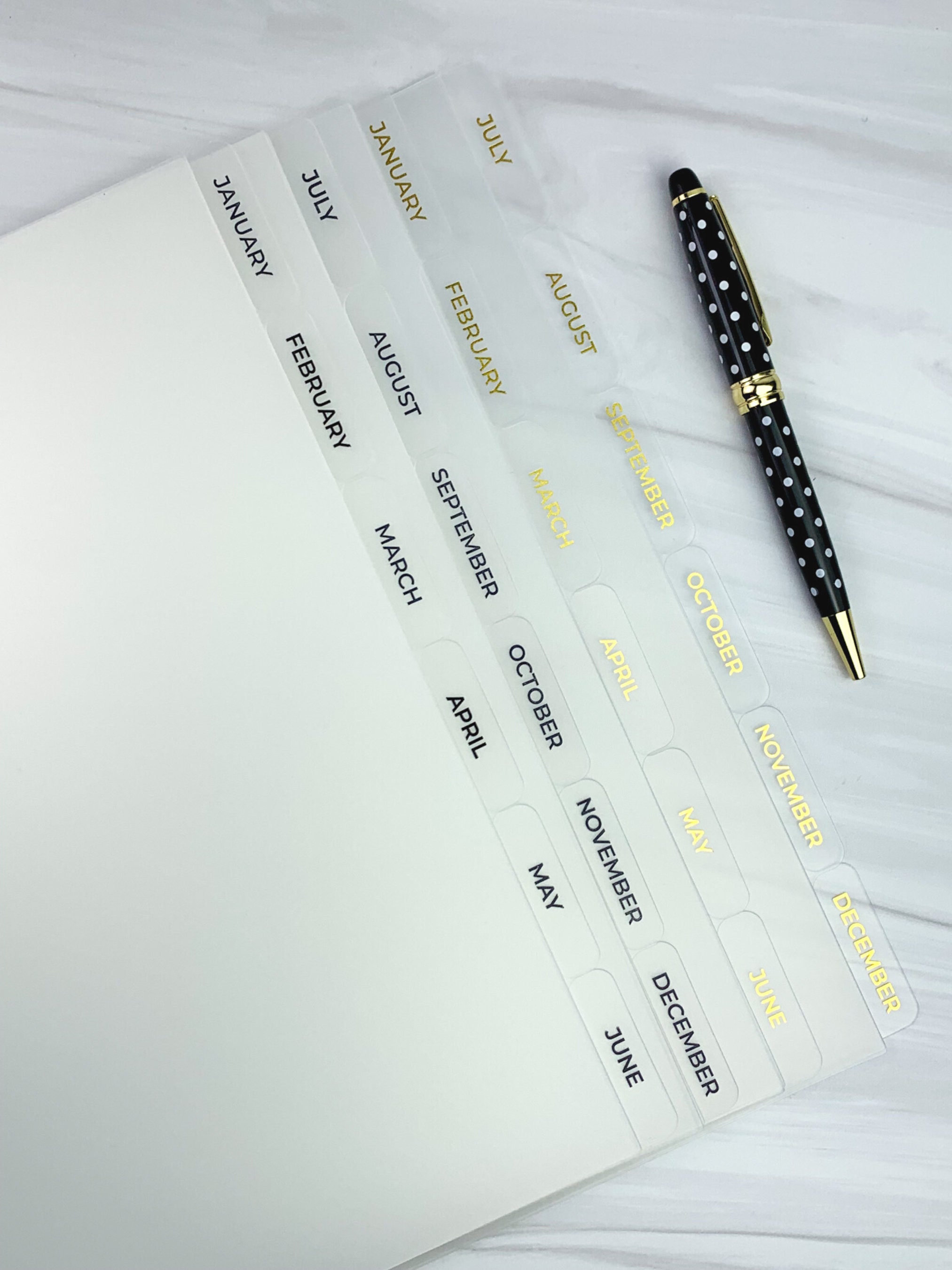 BIG Happy Planner Dividers Monthly Dividers Disc Bound Etsy