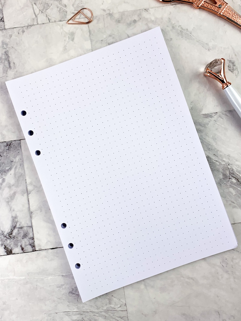 Printed A5 Lined Paper A5 Notes Pages A5 Refill Paper Inserts for A5 ...