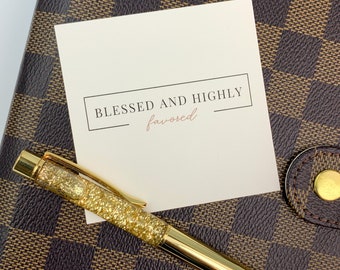 Inspirational Journal Cards | Journal Cards | Pocket Cards | Journal Cards | Inspirational Quote Cards | Blessed and Highly Favored