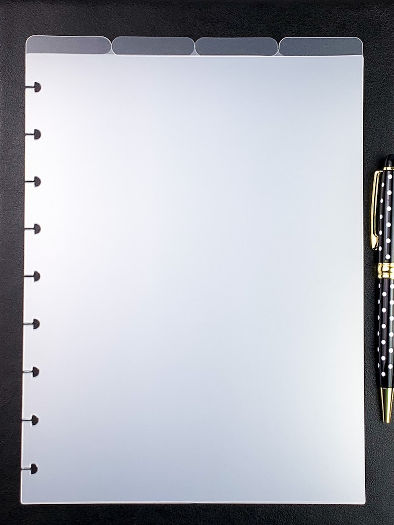 Top Tab Classic Happy Planner Dividers Set of Four Happy Etsy