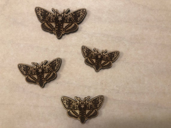 Large Pair 2 of Beautiful Aromatic Cedar Moths to Chase Moths Away From  Your Valuable Clothing Free Mini Moths With Each Purchase 