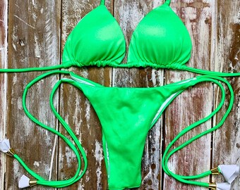 Bikini verde fluorescente sale