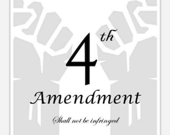 4th Amendment Sticker