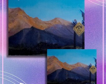 Curry Mtn Turn Original Art Print
