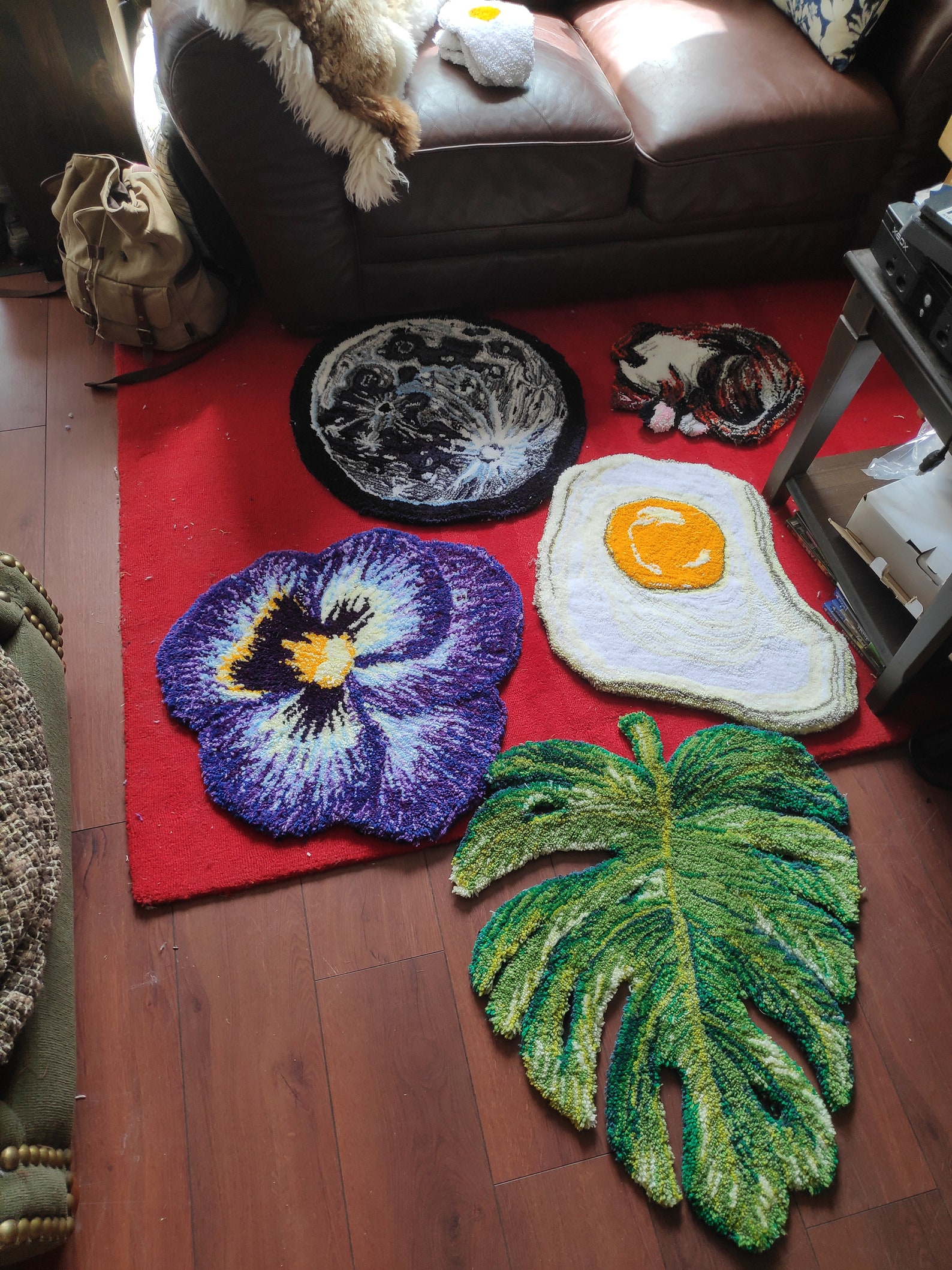 Celestial moon tufted rug handmade Etsy