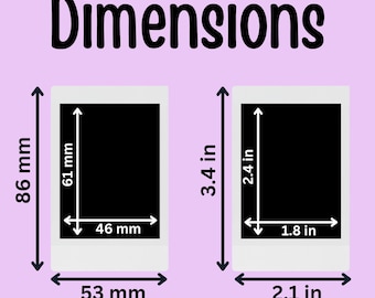 Instax Mini Polaroid Size In Cm What Size Is A Mini Polaroid