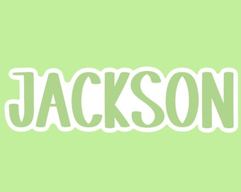 Custom Name Sticker | Teacher Stickers | Personalized Stickers | Monogram Stickers