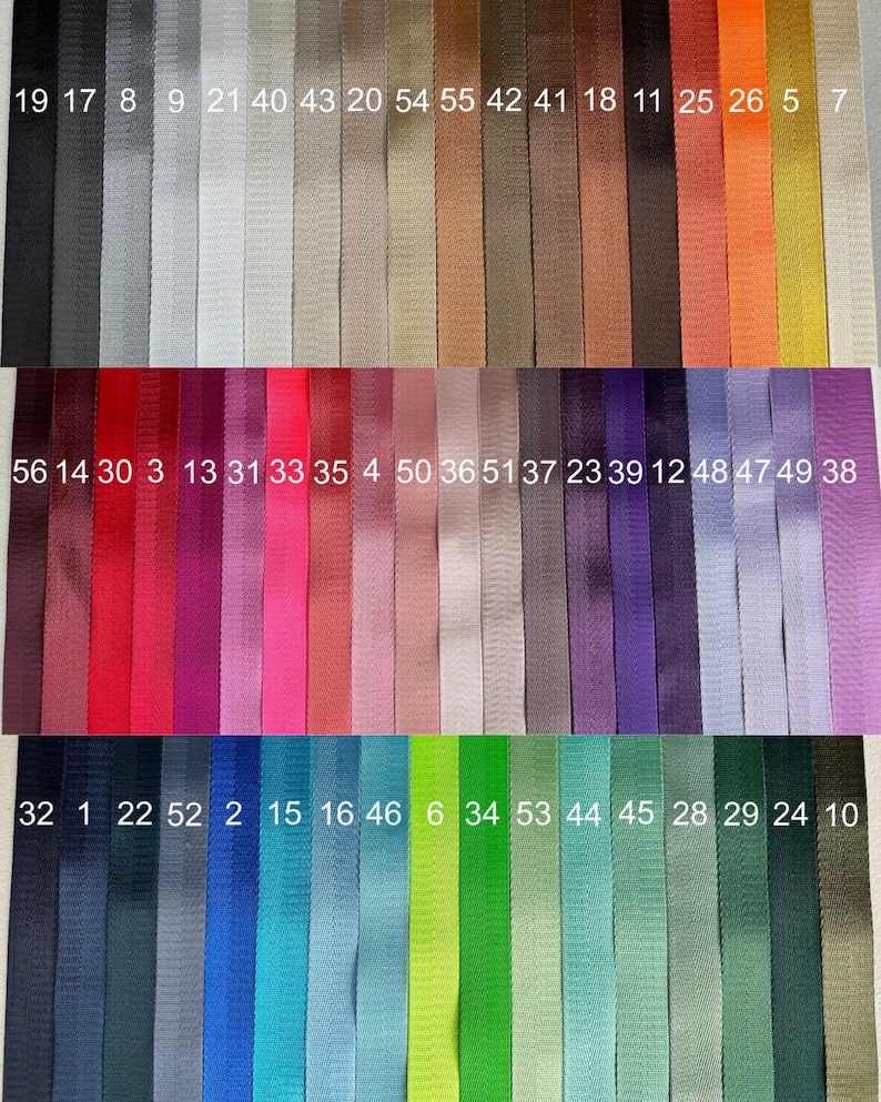 1 Inch Herringbone Webbing - 1" Webbing - Seatbelt Webbing - 1 Inch Strap Webbing - 25mm - Solid Webbing - 55 Color Choices - By the Yard image 6