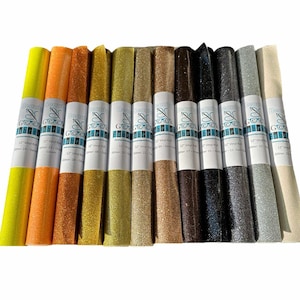 Glitter Vinyl - Sewing Vinyl - Embroidery Vinyl - 12" Rolls - 31 Color Options - *3 NEW Colors added* image 6