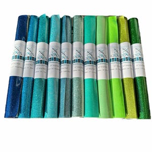 Glitter Vinyl - Sewing Vinyl - Embroidery Vinyl - 12" Rolls - 31 Color Options - *3 NEW Colors added* image 5