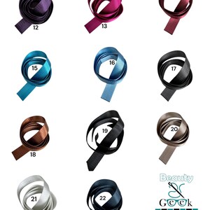 1 Inch Herringbone Webbing - 1" Webbing - Seatbelt Webbing - 1 Inch Strap Webbing - 25mm - Solid Webbing - 55 Color Choices - By the Yard image 2