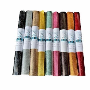 Glitter Vinyl - Sewing Vinyl - Embroidery Vinyl - 12" Rolls - 31 Color Options - *3 NEW Colors added* image 2