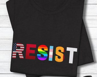 Resist LGBTQ Rights T-Shirt: Social Justice Activism Tee