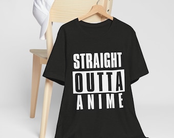 Solar Opposites Straight Outta Anime Tee, Terry's T-Shirt Collection, Quality Print, Parody Shirt, Ribbed Collar, Retail Fit, 100% Cotton