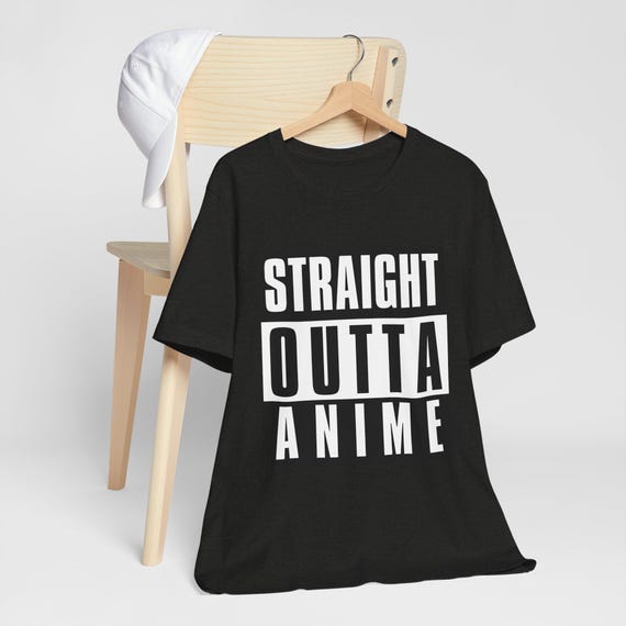 Solar Opposites Straight Outta Anime Tee, Terry's T-Shirt Collection, Quality Print, Parody Shirt, Ribbed Collar, Retail Fit, 100% Cotton