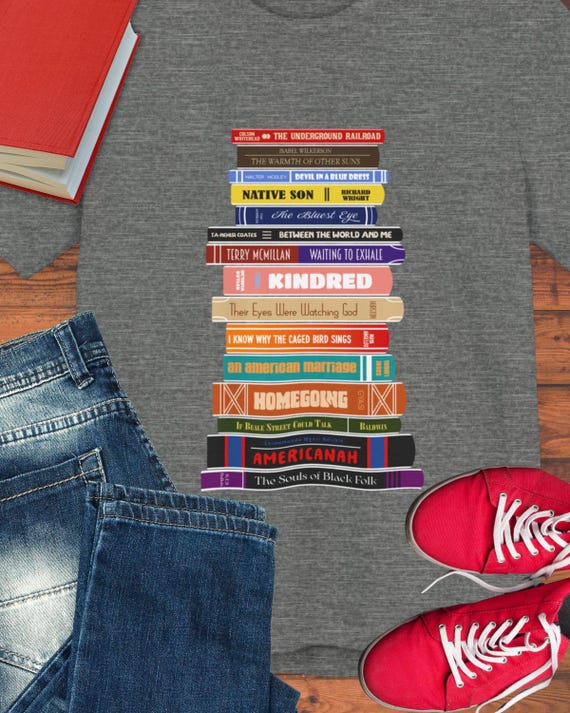 Black American Literature Love Tee: Book Lover's Unisex Jersey Short Sleeve Tee, Gifts for Readers, Bookish Apparel, Literary T-Shirt,