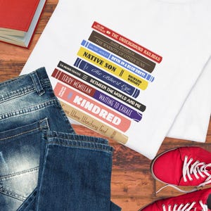 Black American Literature Love Tee: Book Lover's Unisex Jersey Short Sleeve Tee, Gifts for Readers, Bookish Apparel, Literary T-Shirt, image 7