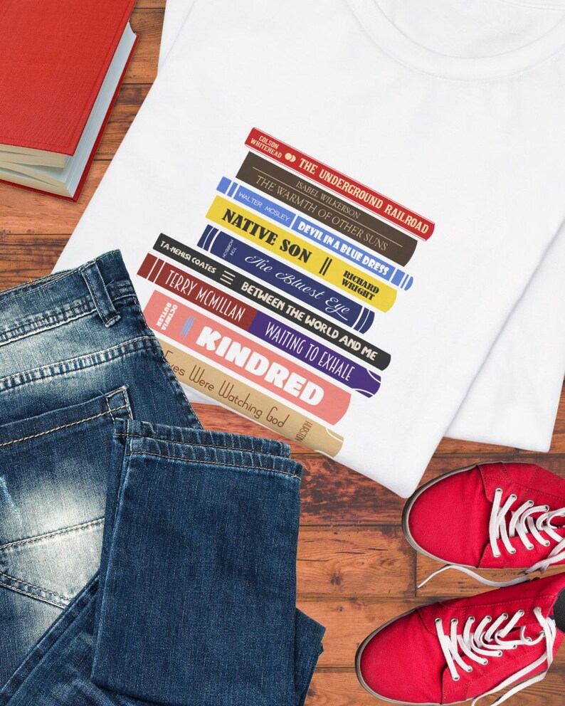 Black American Literature Love Tee: Book Lover's Unisex Jersey Short Sleeve Tee, Gifts for Readers, Bookish Apparel, Literary T-Shirt, image 7