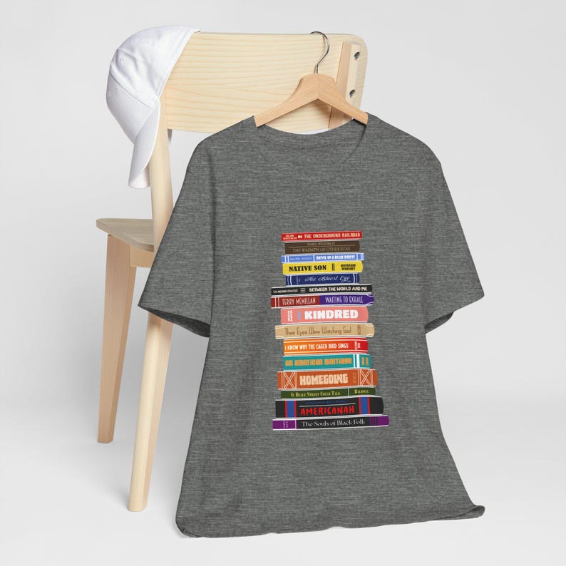 Black American Literature Love Tee: Book Lover's Unisex Jersey Short Sleeve Tee, Gifts for Readers, Bookish Apparel, Literary T-Shirt, image 4