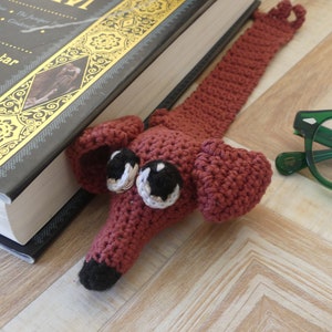 Crochet Dachshund Bookmark / Cat Toy Pattern