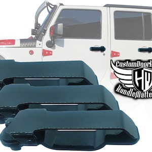 Handle Matters Door Handle for 2007-2018 Jeep Wrangler JK/JKU (Set of 3 Handles)