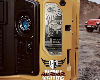 Show and Shine Jeep Wrangler JL/JLU Data Plate Replacement for Custom Jeep, Car Show, or Modified Jeep