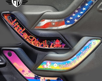 Custom Jeep Wrangler JK JKU Interior Door Grab Handle Trim
